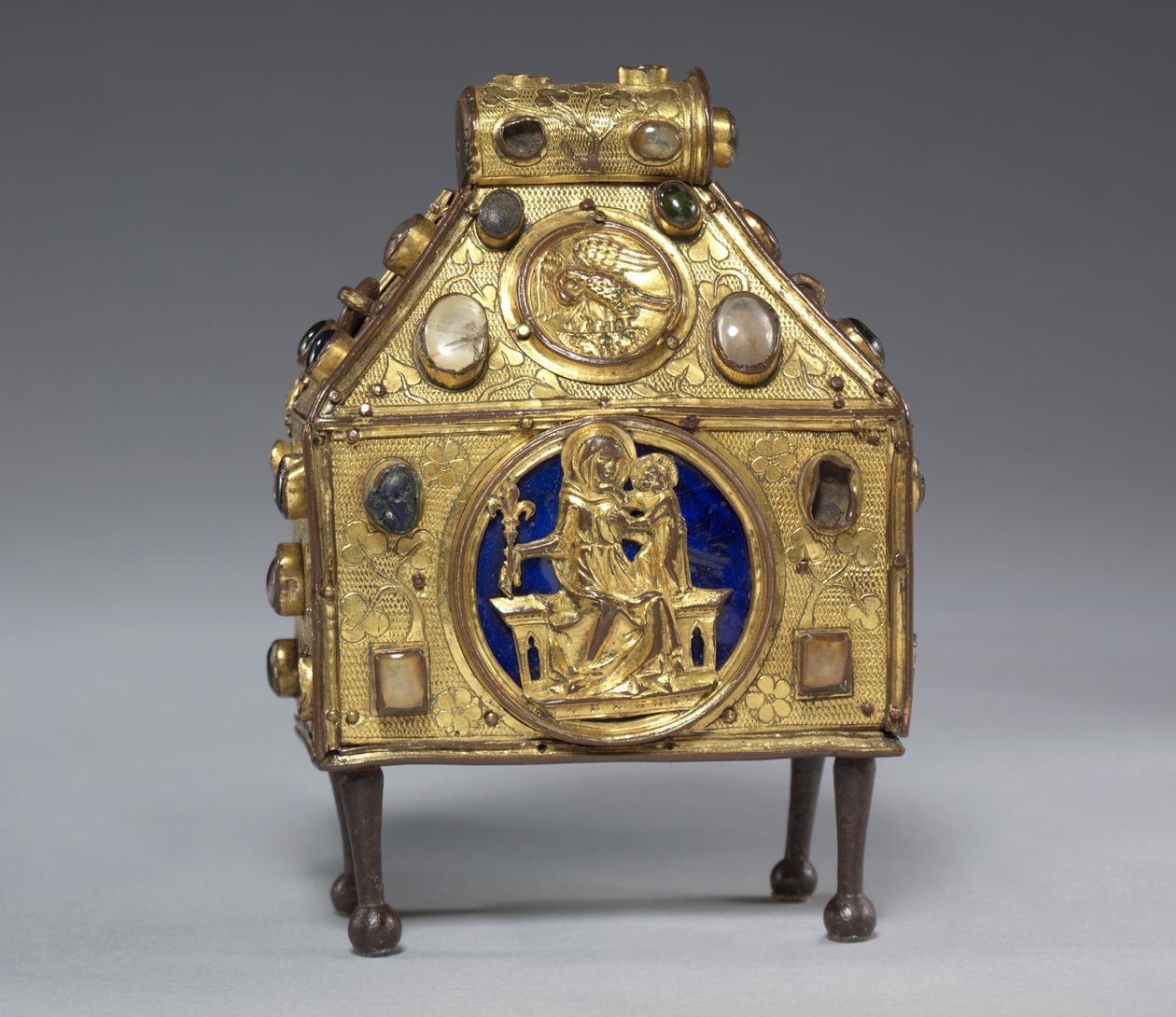 Relikvieskrin i handväska, c.1320 av German School