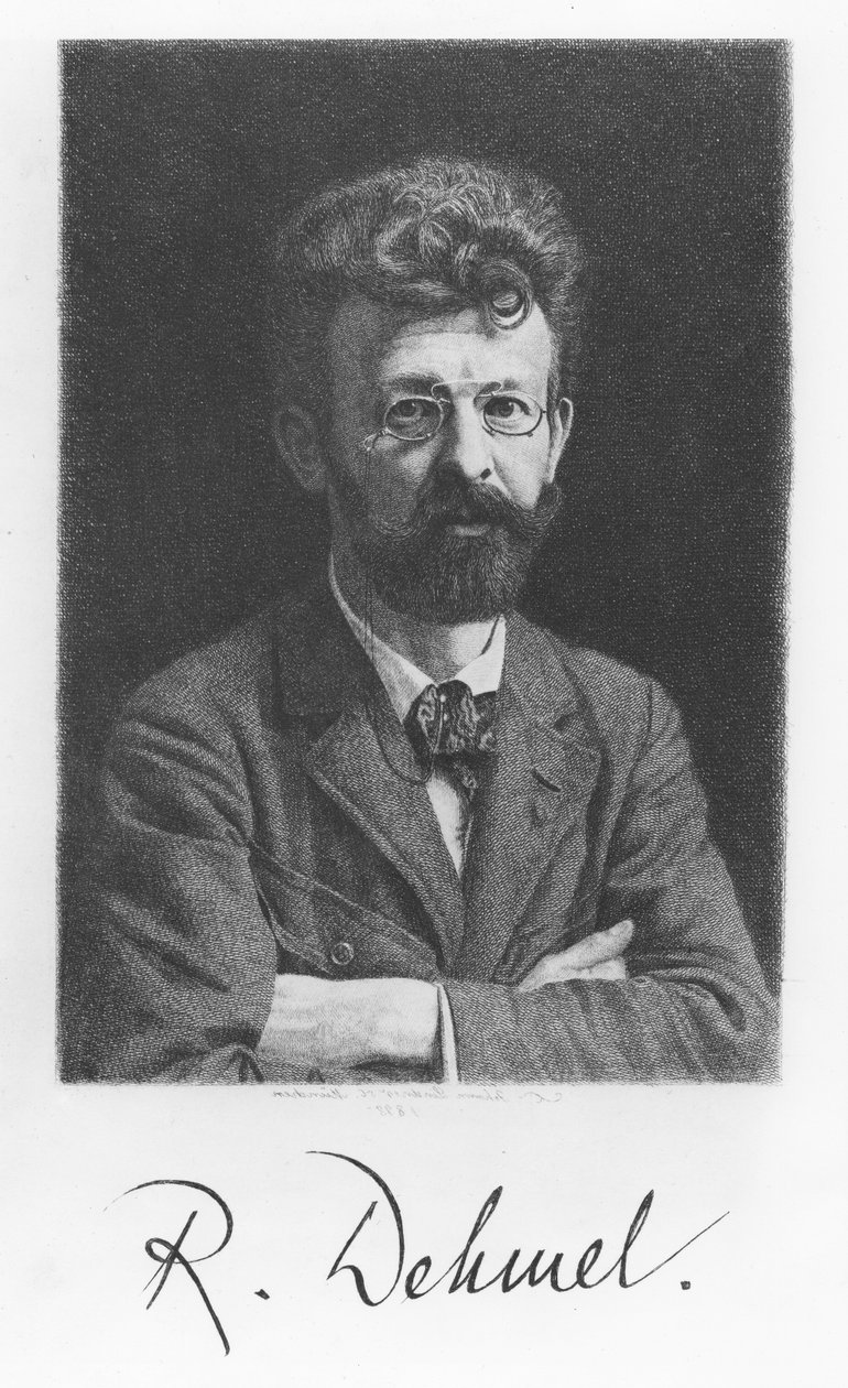 Richard Dehmel (gravyr) av German School