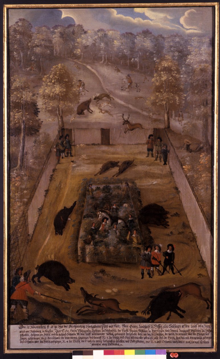 Galtjakten, c.1619 av German School