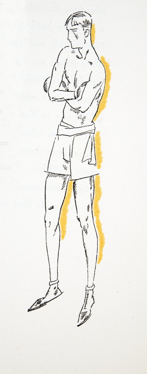 Boxaren, ur Styl, pub.1922 (pochoirtryck) av German School