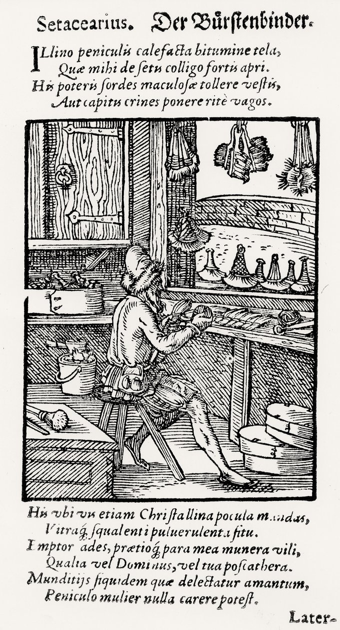 The Bristle Maker, utgiven av Hartman Schopper av German School