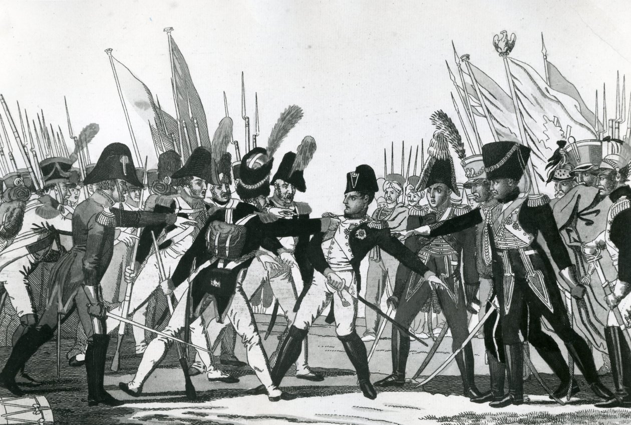 Slutet på Napoleon som kejsare av German School