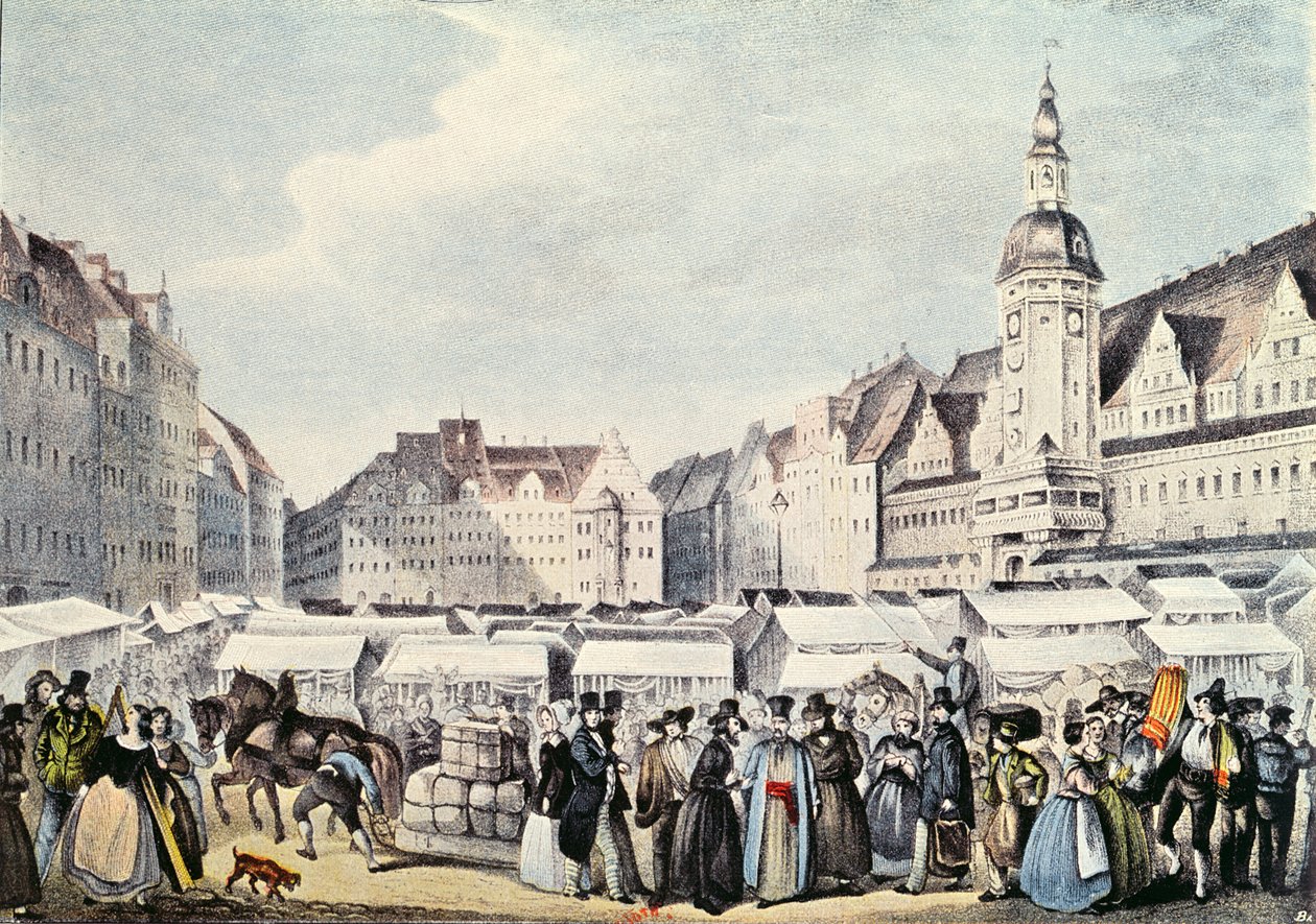 Leipzigmässan 1830 av German School