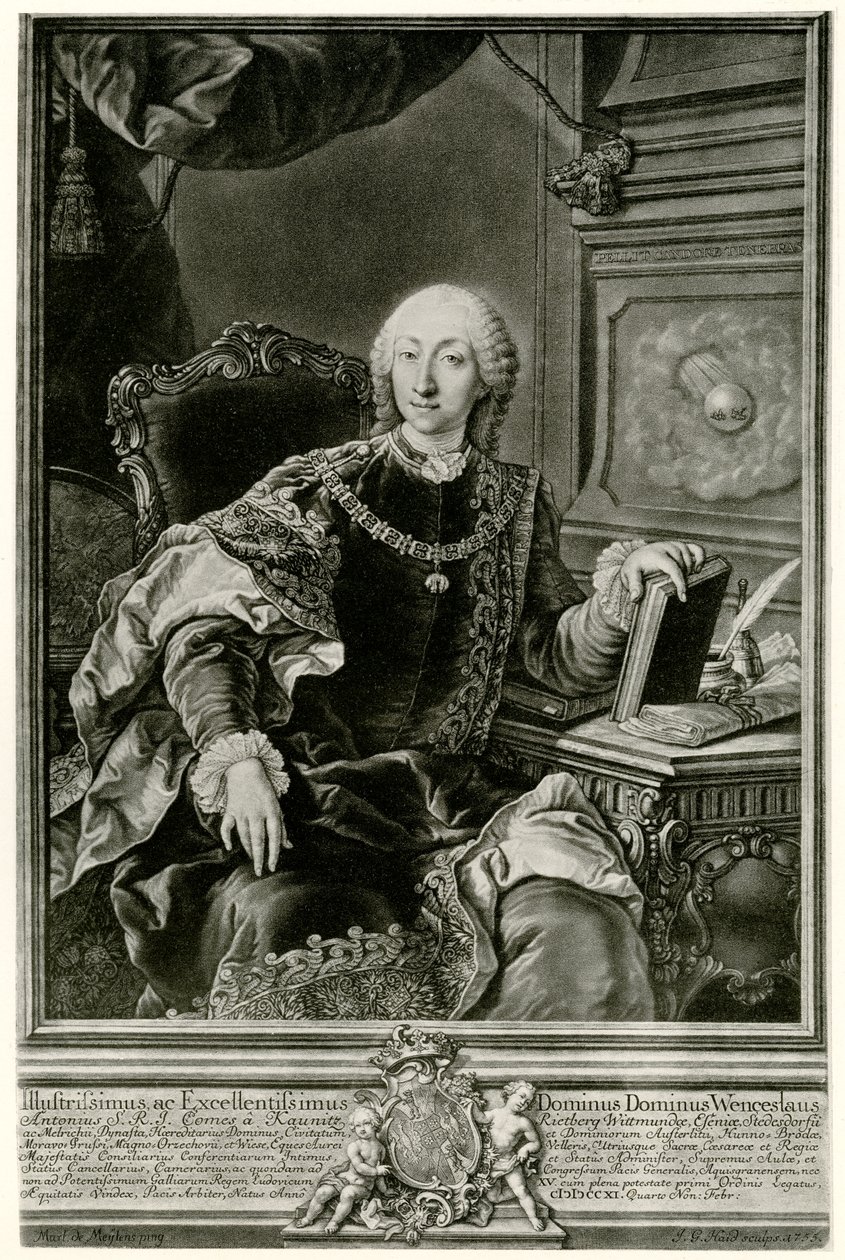 Wenzel Anton Prins av Kaunitz av German School