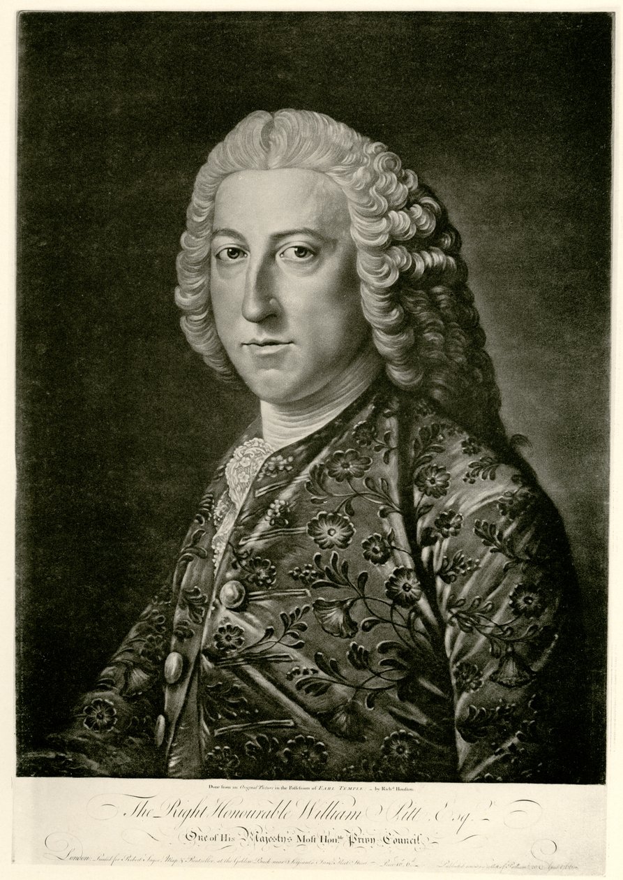 William Pitt d. Ä. av German School