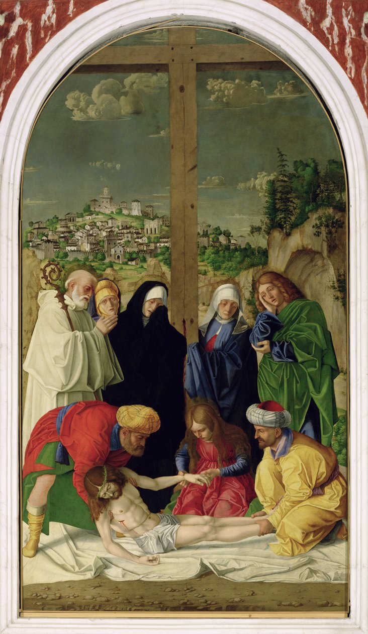 Depositionen, 1490 av Gerolamo dai Libri