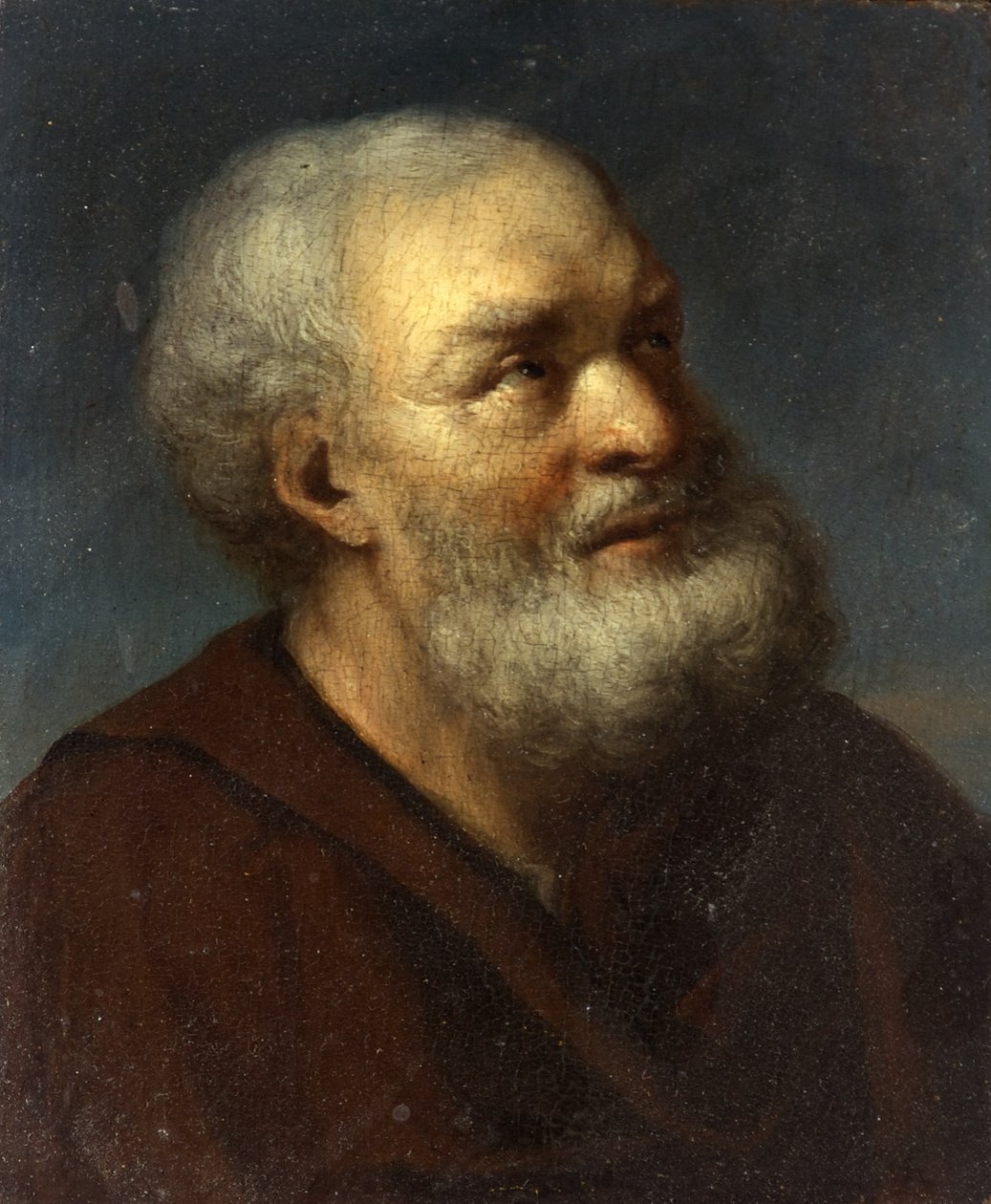 A Saint, ca 1650-1700 (olja på panel) av Gerrit Dou