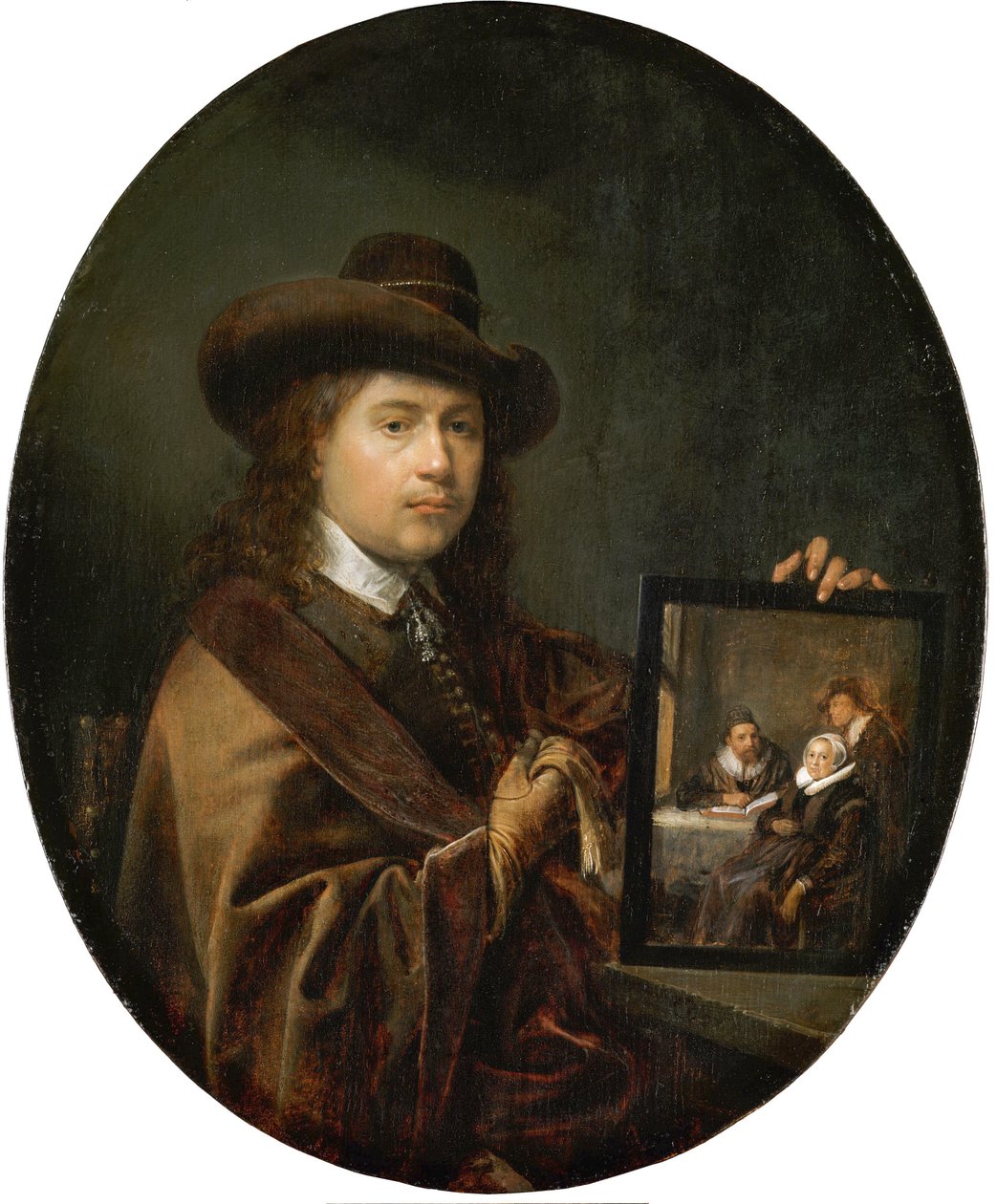 Självporträtt av Gerrit Dou