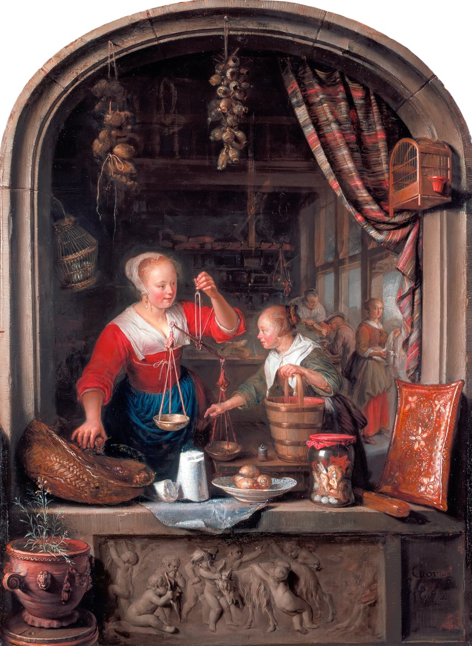 Livsmedelsbutiken av Gerrit Dou