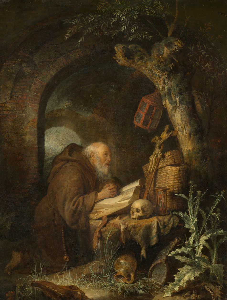 Eremiten av Gerrit Dou