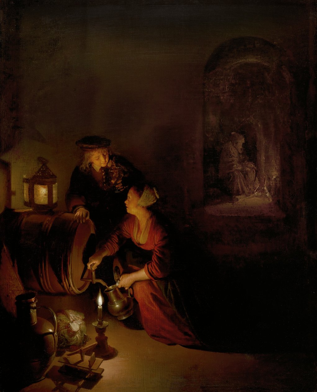 Vinkällaren av Gerrit Dou