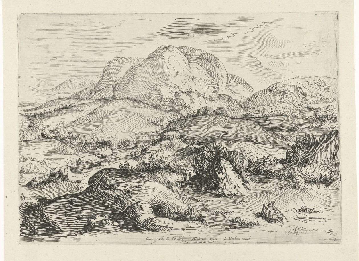 Bergslandskap Landskap (serietitel) av Gerrit Gauw