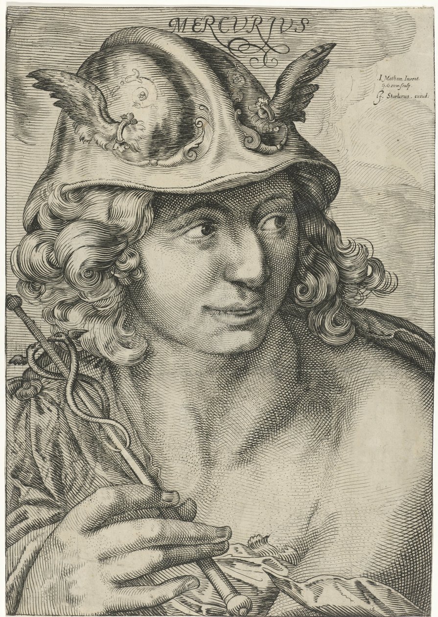Mercurius Mercvrivs (titel på objekt) av Gerrit Gauw