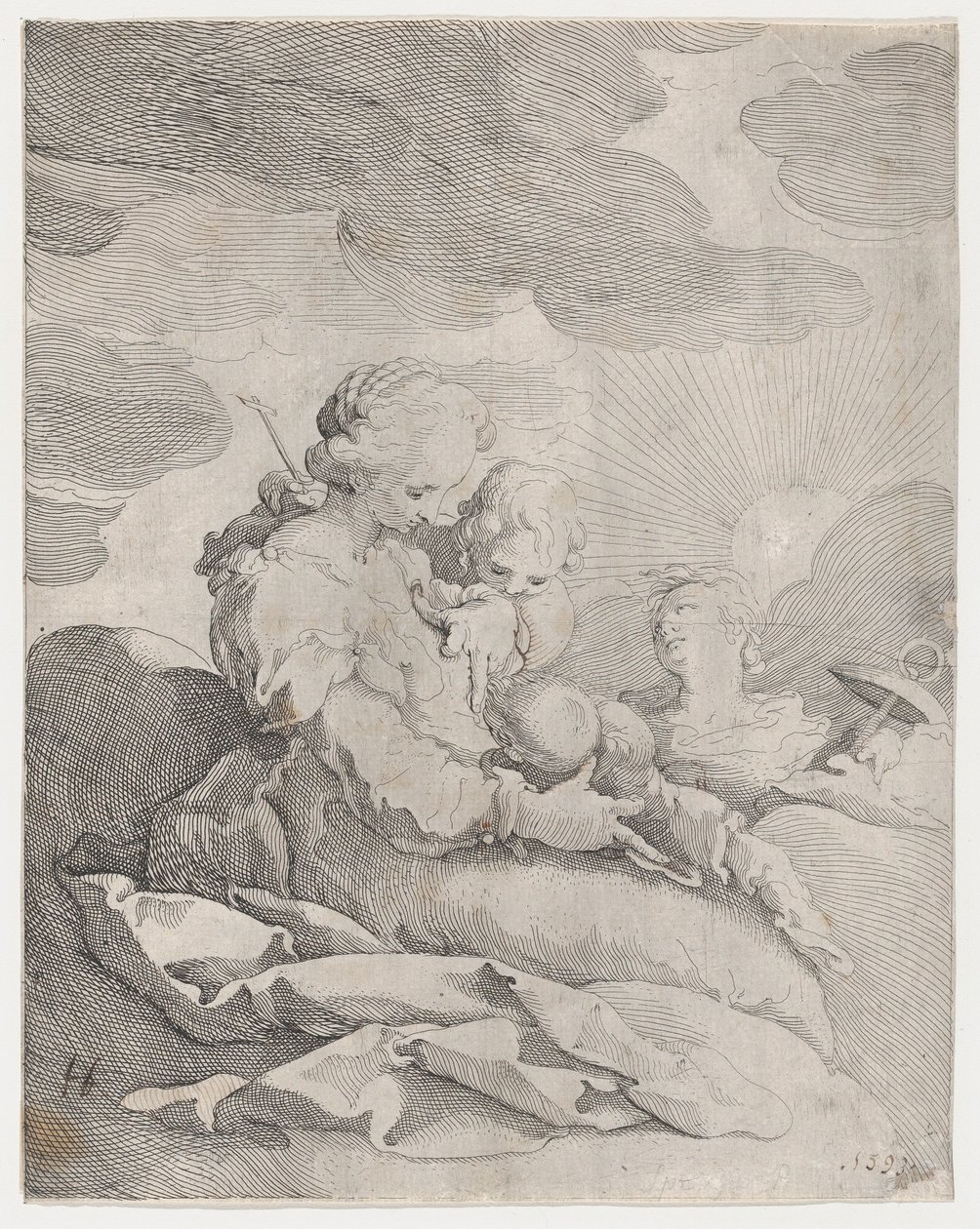 Tro, hopp och kärlek, ca. 1593. av Gerrit Pietersz Sweelink