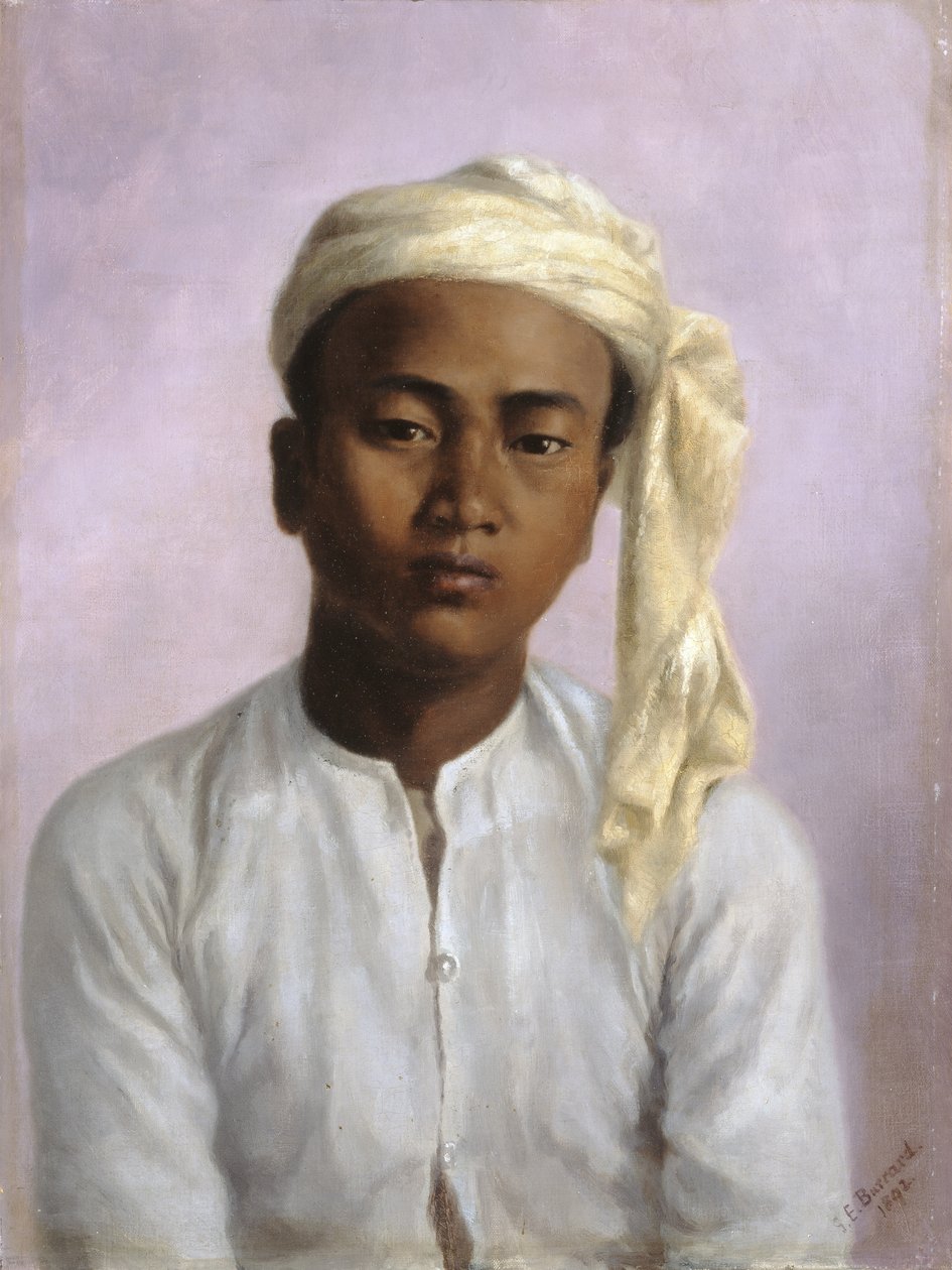 Maung Pe, en chaprassee i Triangulation Survey Party, 1892 av Gertrude Ellen Burrard
