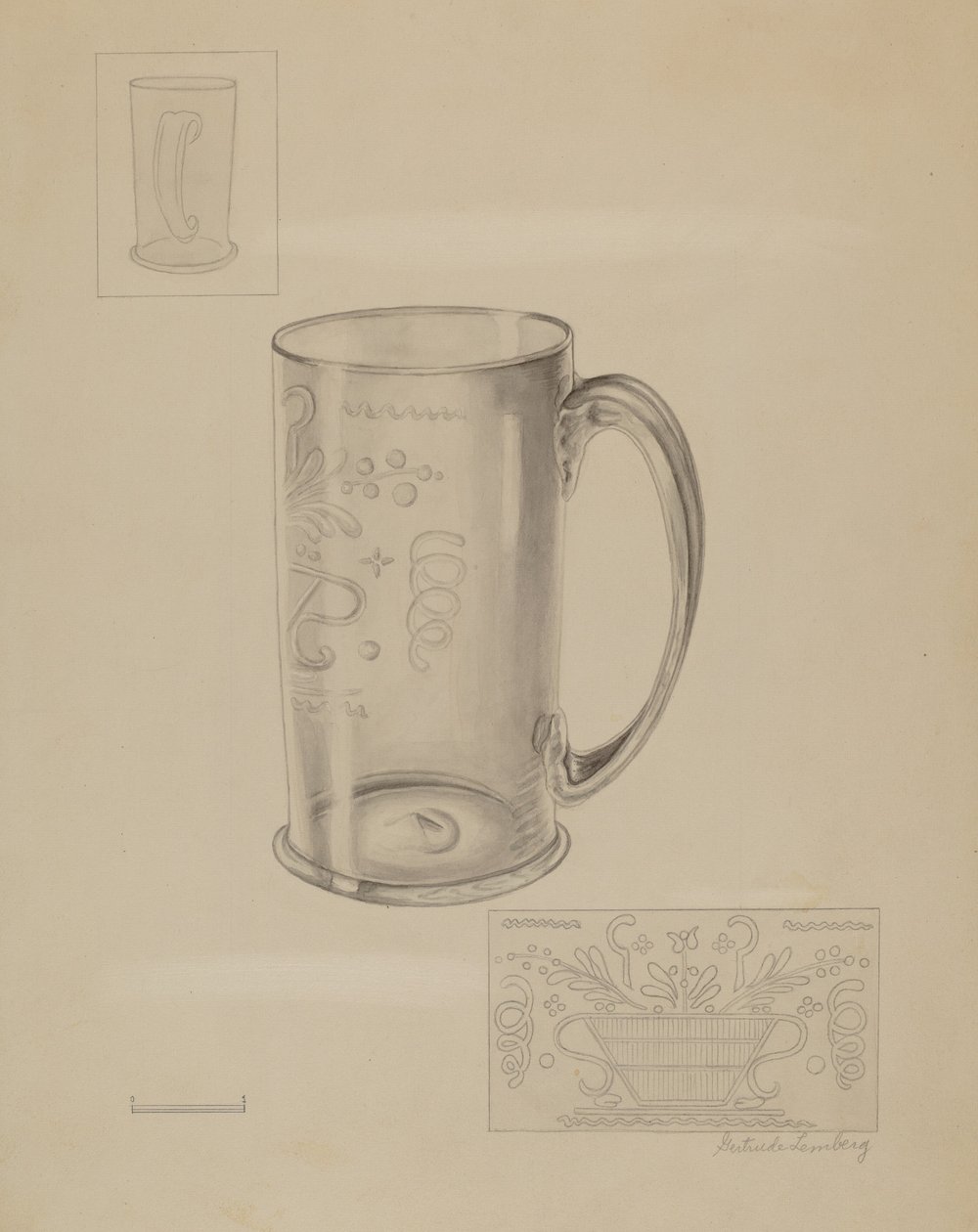 Mugg, c. 1936. av Gertrude Lemberg