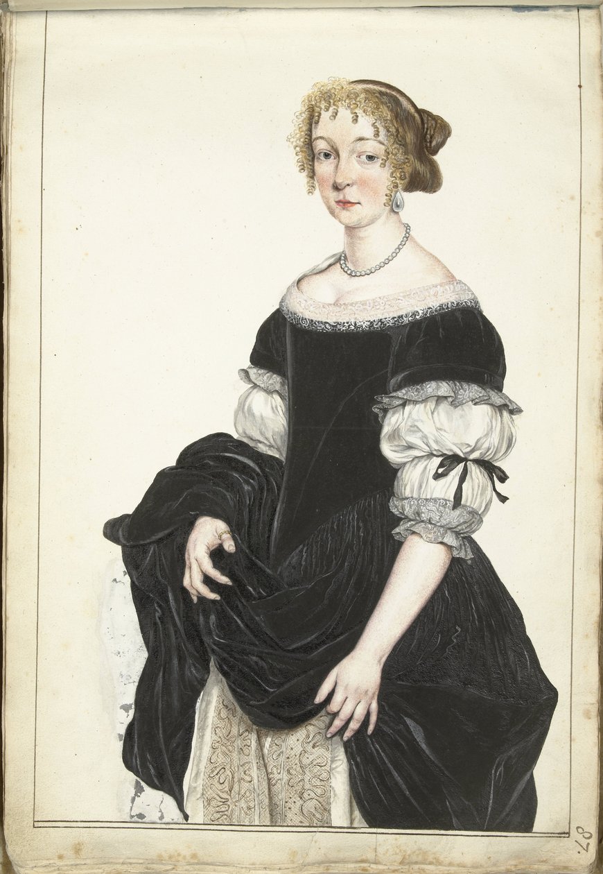 Porträtt av Aletta Pancras av Gesina ter Borch