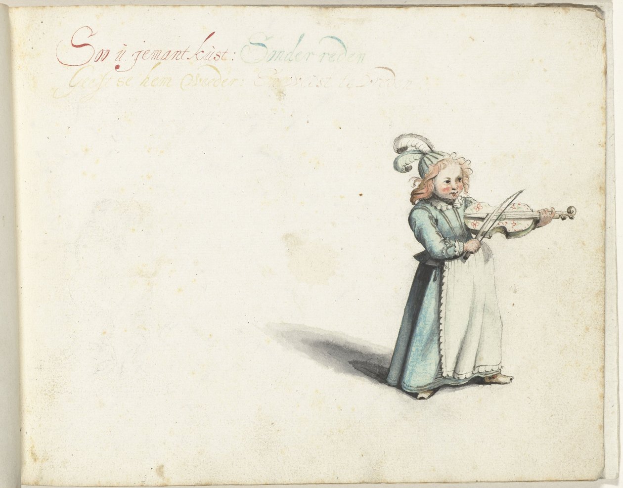 Fiolspelande barn av Gesina ter Borch