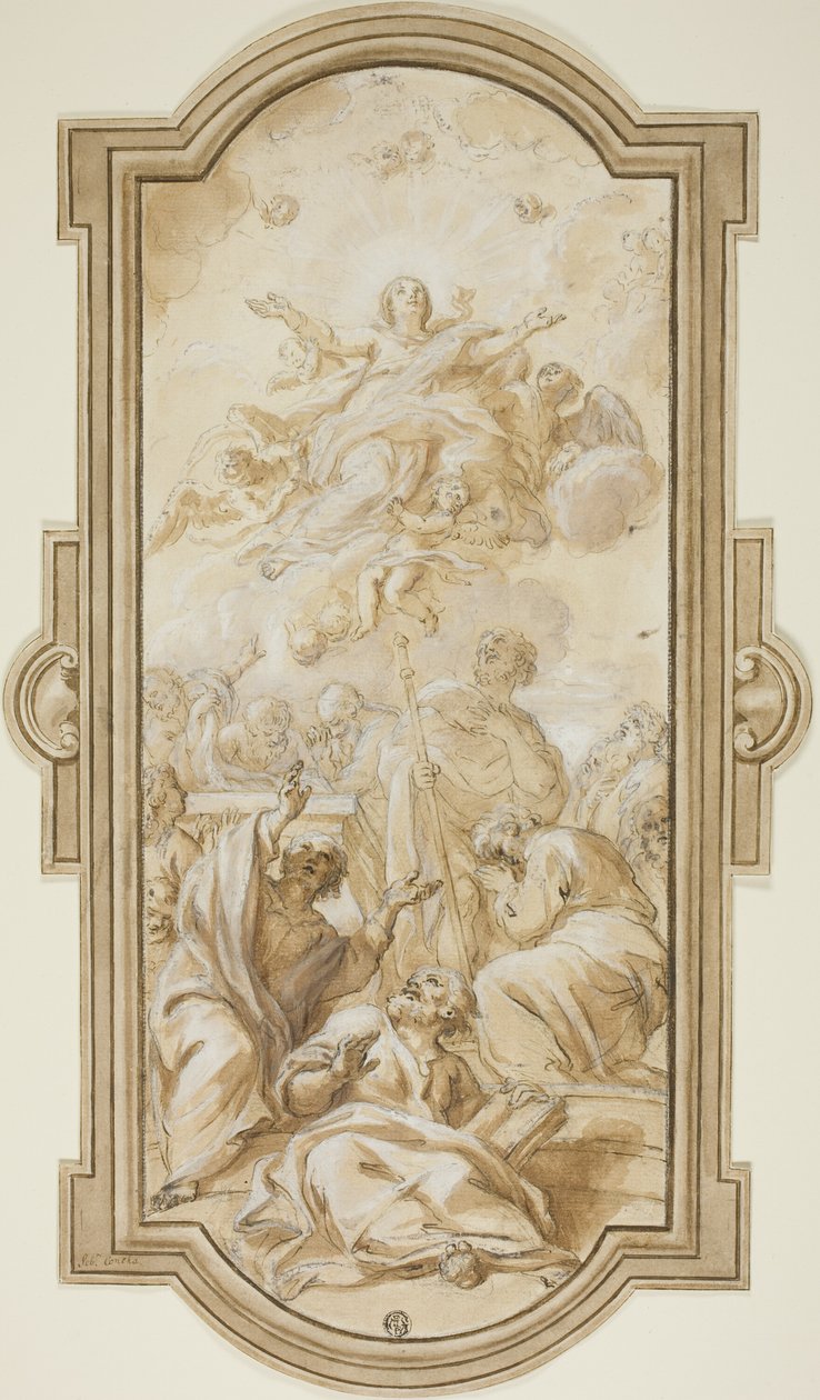 Jungfru Marie himmelsfärd av Giacinto Calandrucci