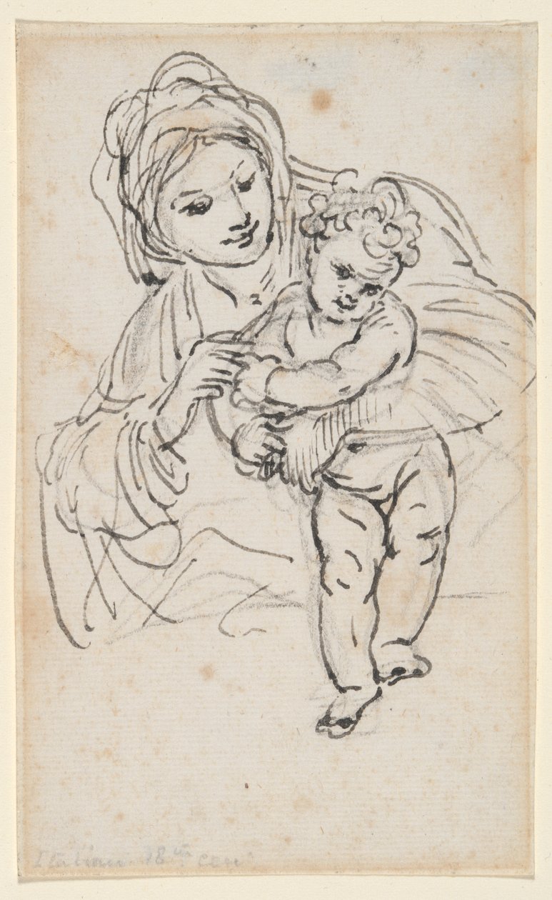 Madonna och barn av Giacinto Calandrucci