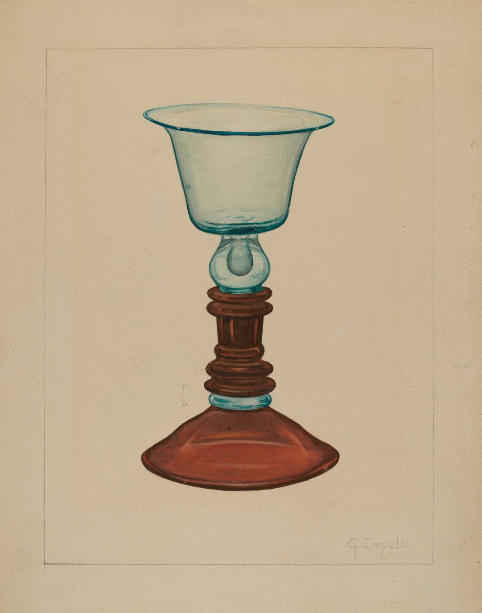 Bägare, c. 1936. av Giacinto Capelli