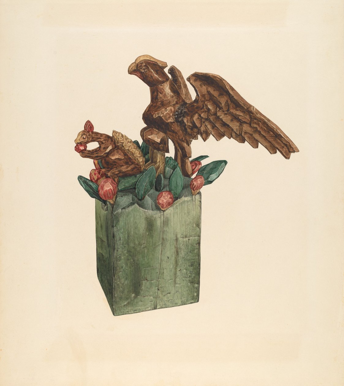 Ekorre och örn, ca. 1939. av Giacinto Capelli