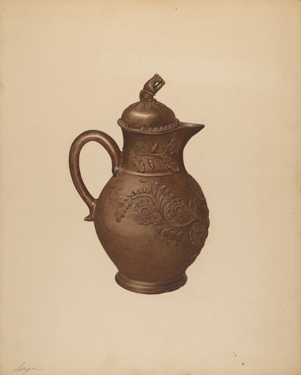 Tekanna, c. 1940. av Giacinto Capelli