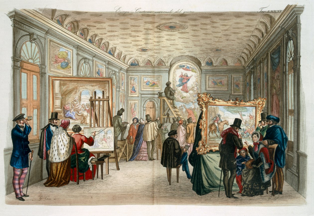 Europa - Vinterjakten för dagtid, 1885 av Giacomo Casa