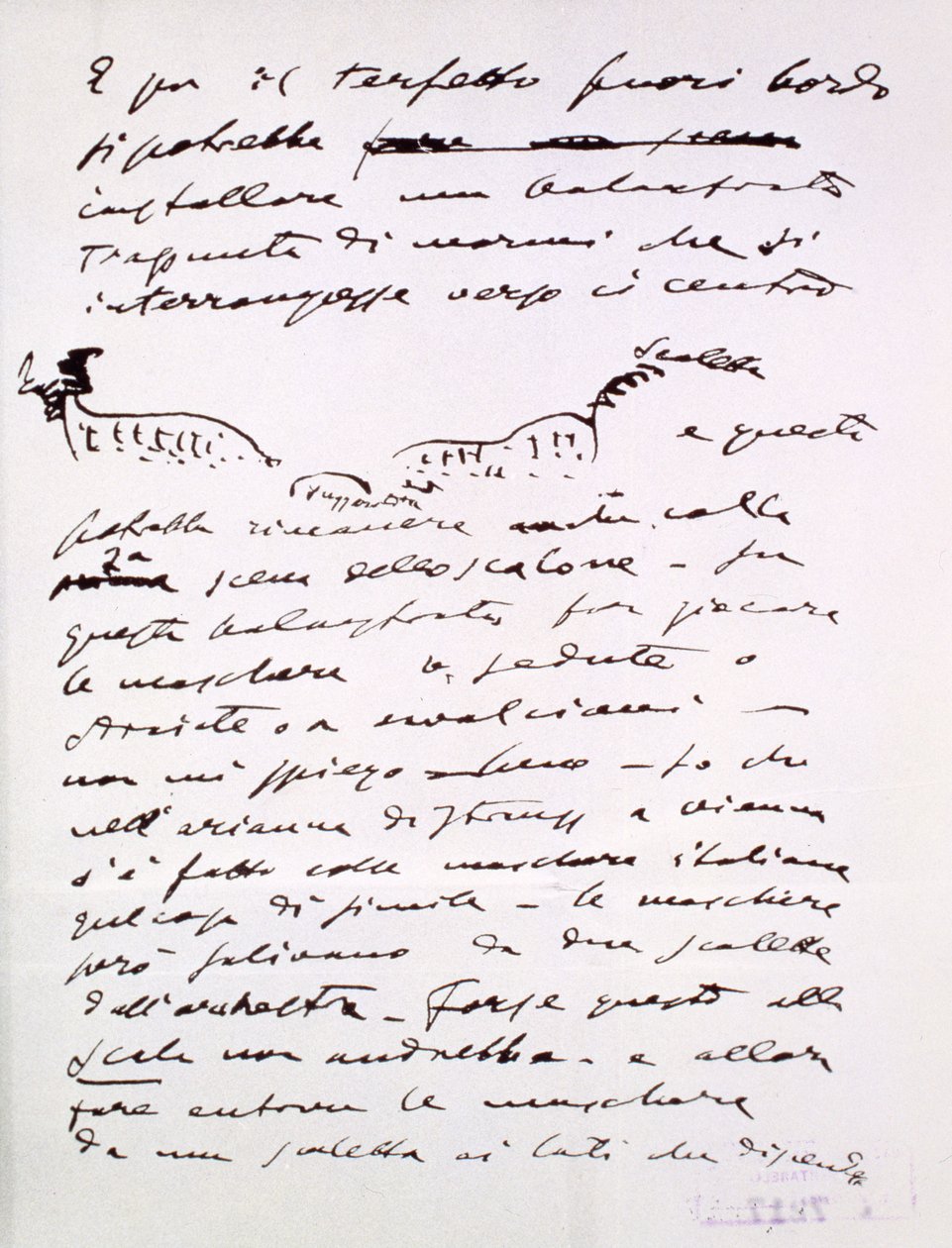 Brev (bläck på papper) av Giacomo Puccini