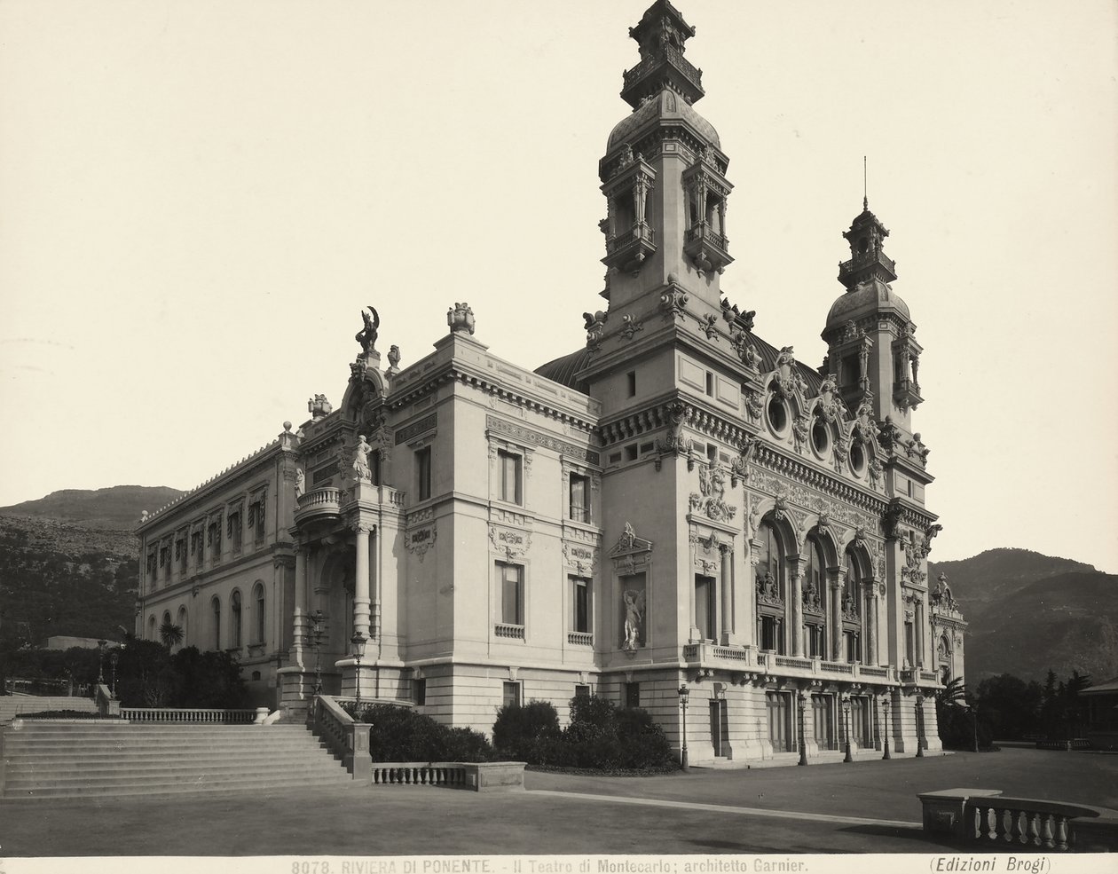 Exteriör av Montecarlo Theatre, Monaco av Giacomo Brogi