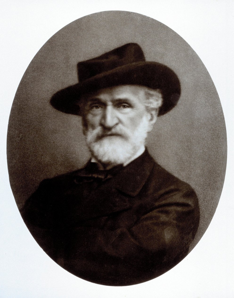 Porträtt av Giuseppe Verdi av Giacomo Brogi