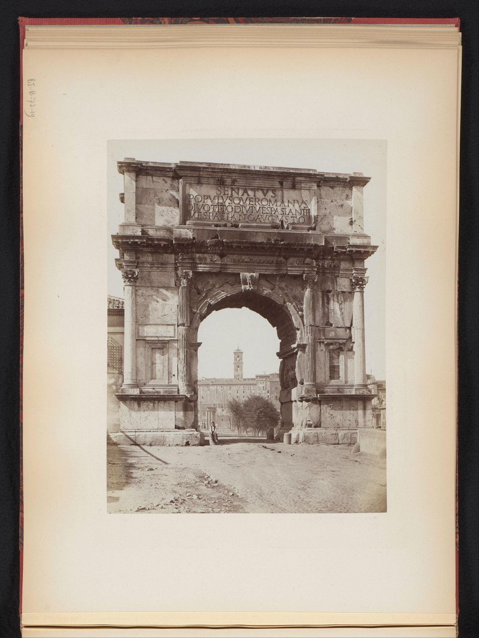 Titus triumfbåge i Rom, Italien av Giacomo Brogi