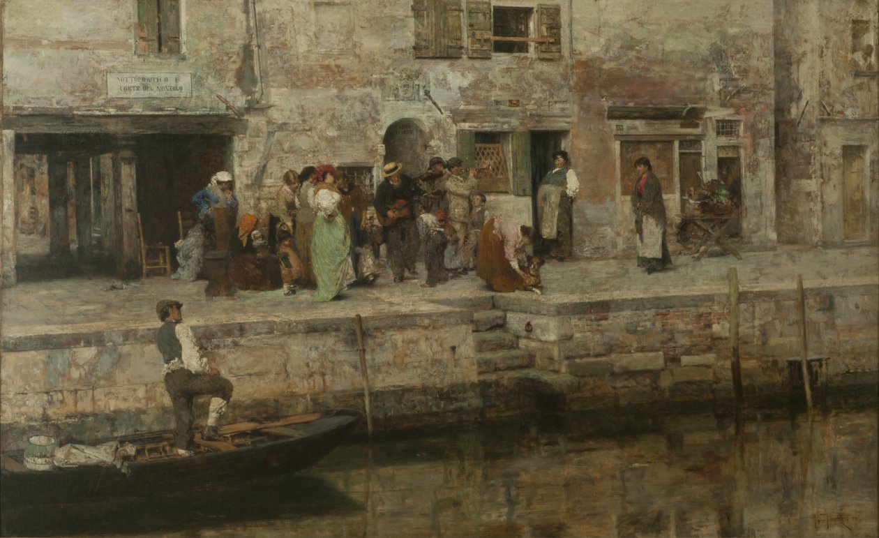Resande musiker, ca 1881-83 (olja på duk) av Giacomo Favretto