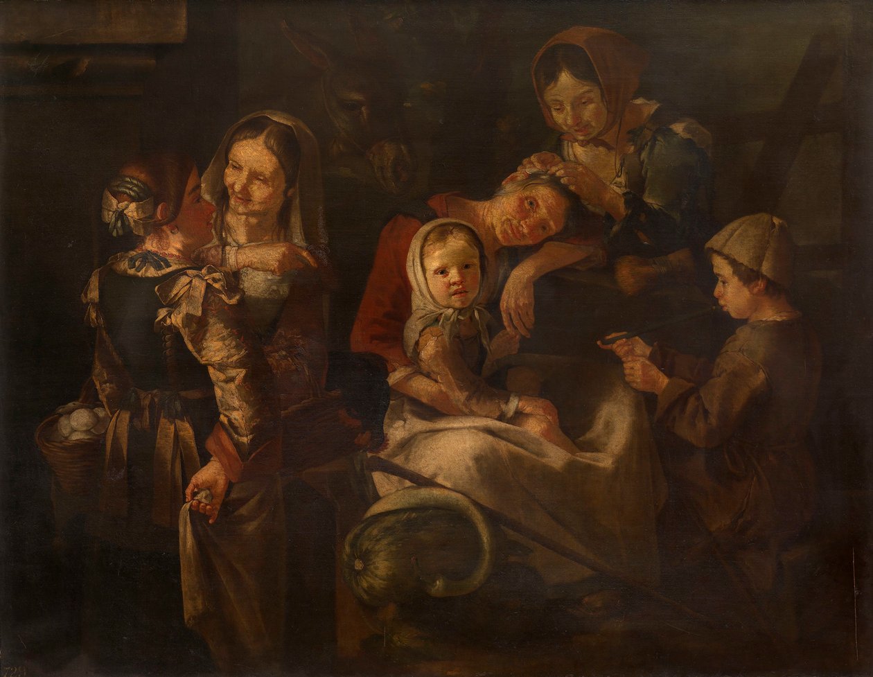 Bönder, kvinnor och barn av Giacomo Francesco Cipper