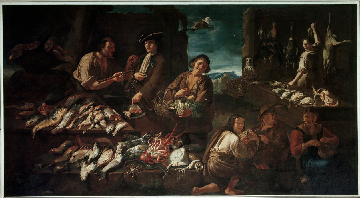 Marknaden av Giacomo Francesco Cipper