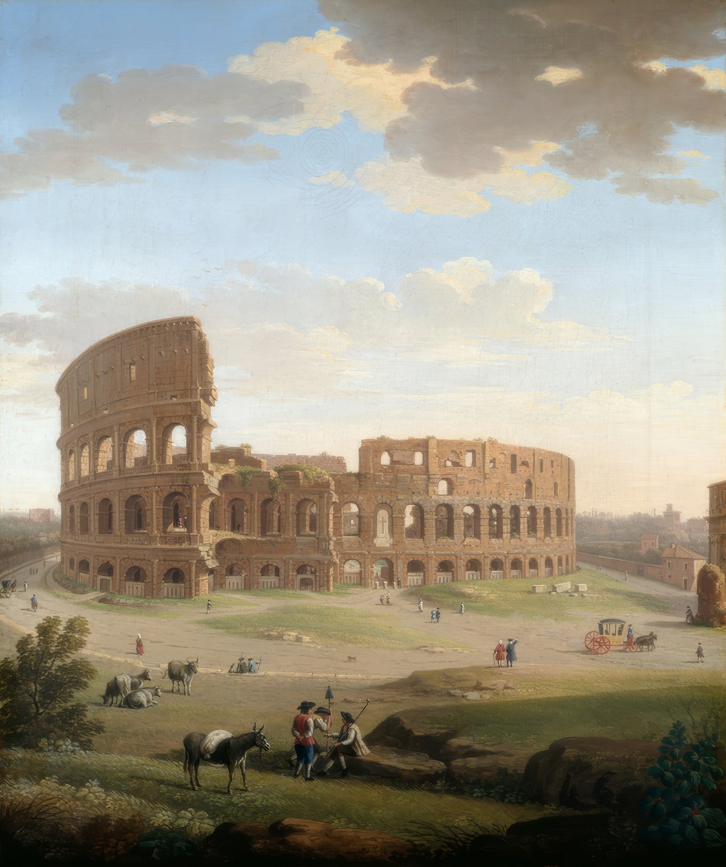 Rom, utsikt över Colosseum av Giacomo van Lint