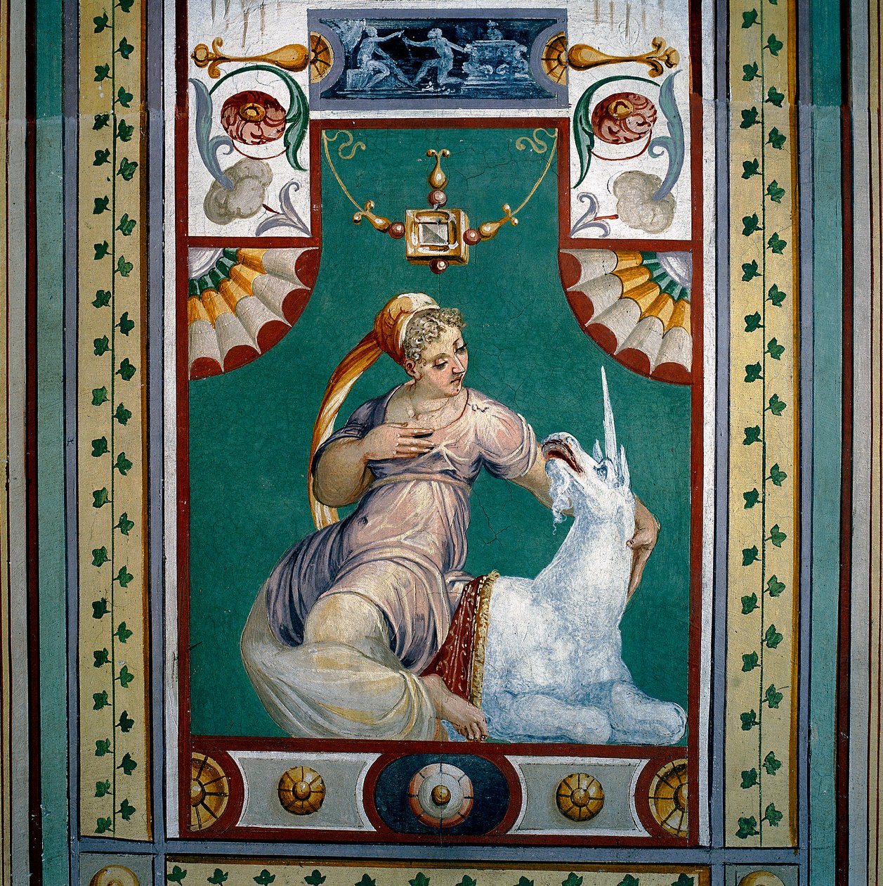 Allegory of Chastity (fresk) av Giallo Fiorentino