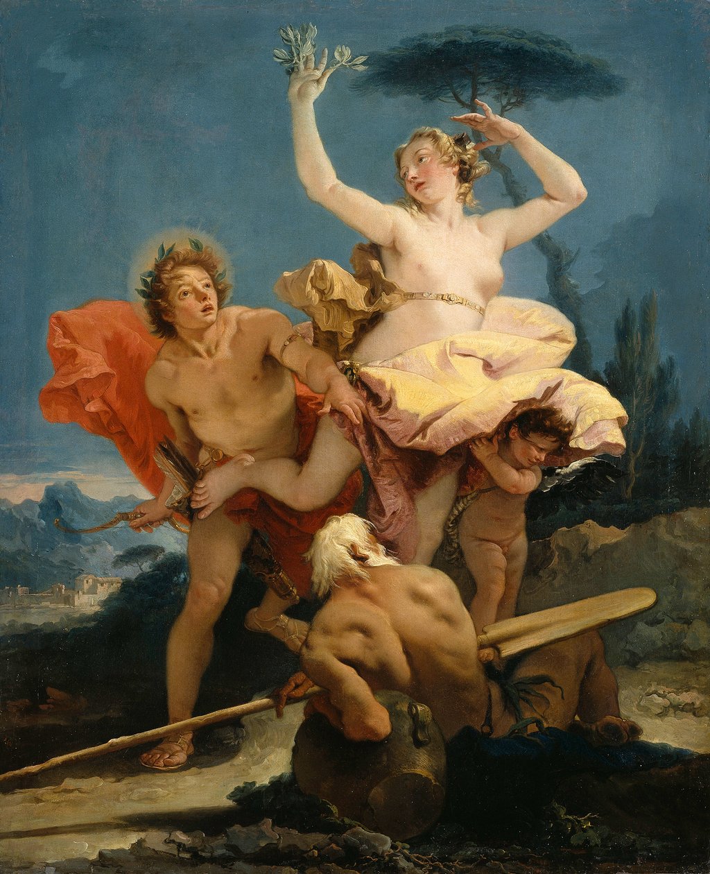 Apollo och Daphne, 1743-1745. av Giambattista Tiepolo