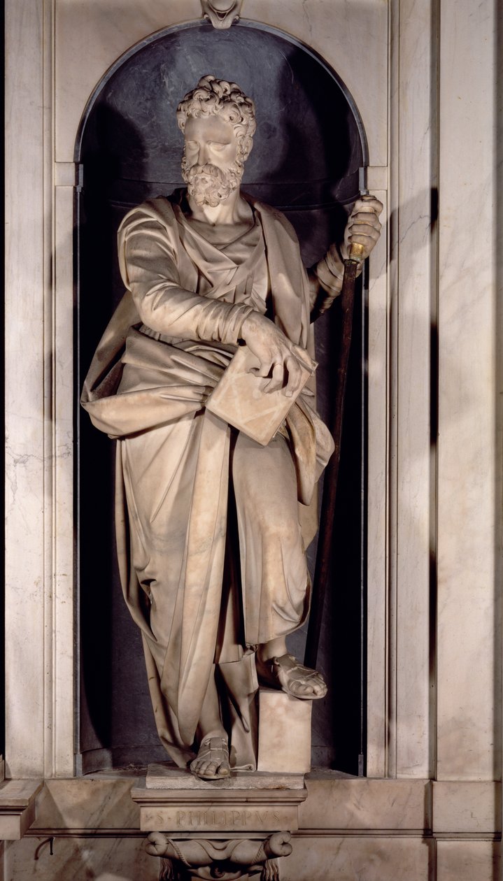 St. Philip, nisch från Salviati-kapellet (marmor) av Giambologna