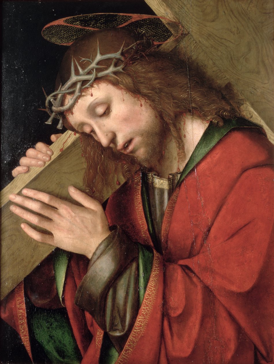 Kristus bär korset (panel) av Gian Francesco de