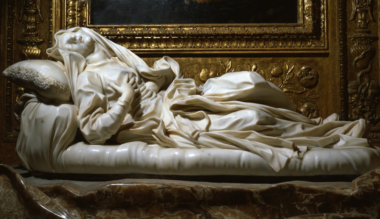Välsignade Ludovica Albertoni, 1674 (marmor) av Gian Lorenzo Bernini