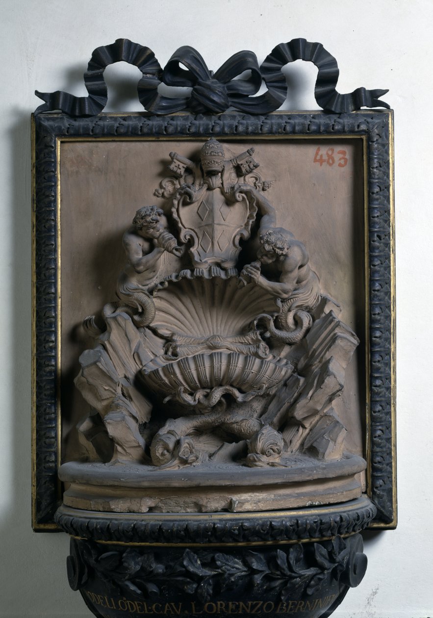Modell för Altamoro Fountain (terrakotta) av Gian Lorenzo Bernini