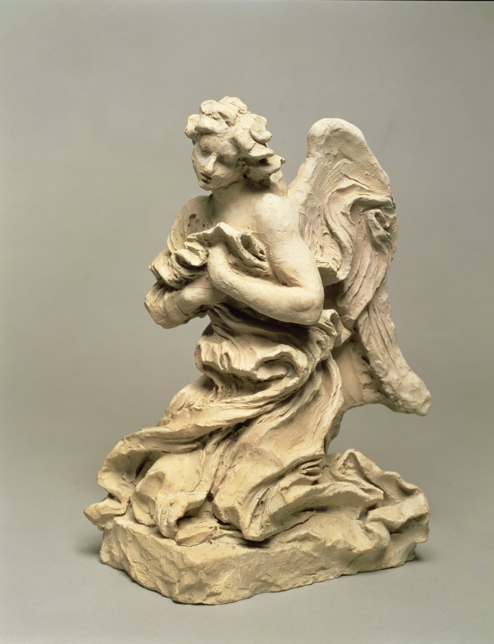 Kneeling Angel, ca 1674-75 (lågbränd lera) av Gian Lorenzo Bernini