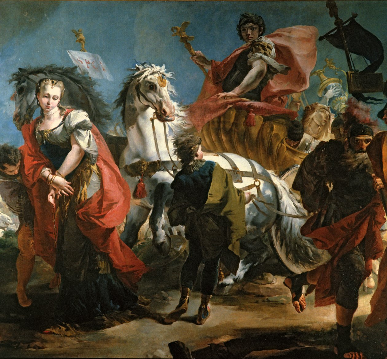 Marcus Aurelius triumf (121-180 e.Kr.) av Giovanni Domenico Tiepolo