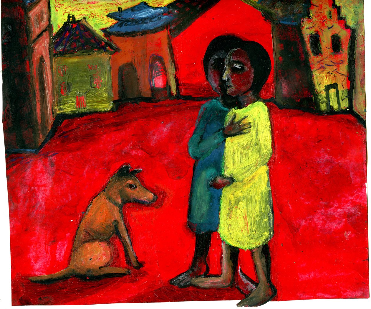 Brown Dog, 2004, (blandade media) av Gigi Sudbury