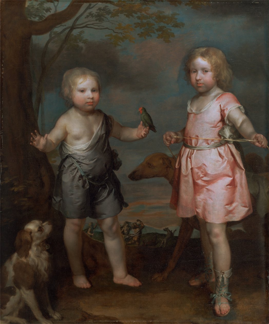 Lord John Hay och Charles, Master of Yester (senare 3:e markis av Tweeddale) av Gilbert Soest