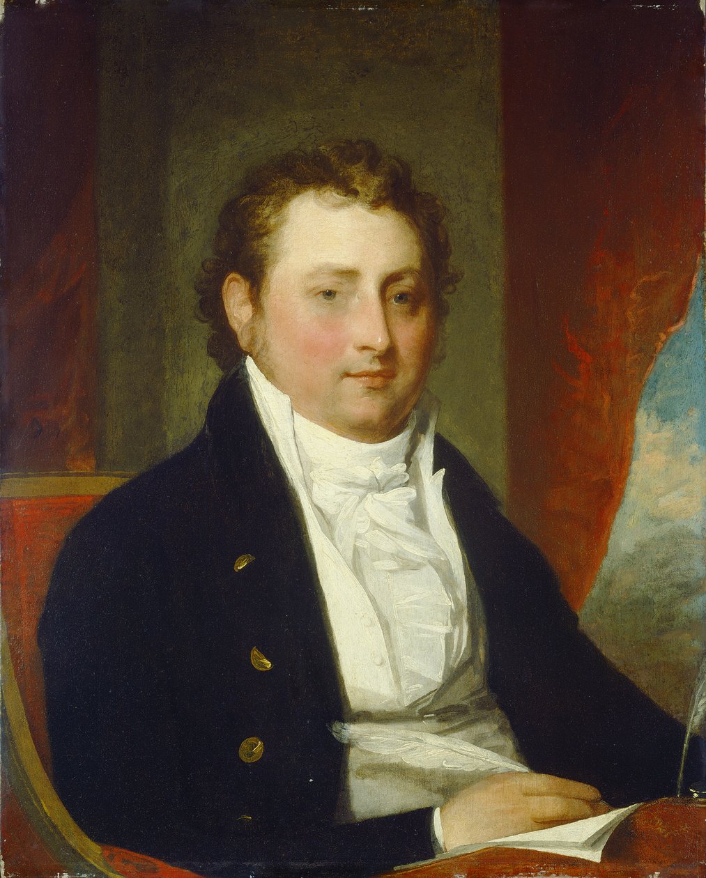 Edward Stow, ca 1803 (olja på trä) av Gilbert Stuart