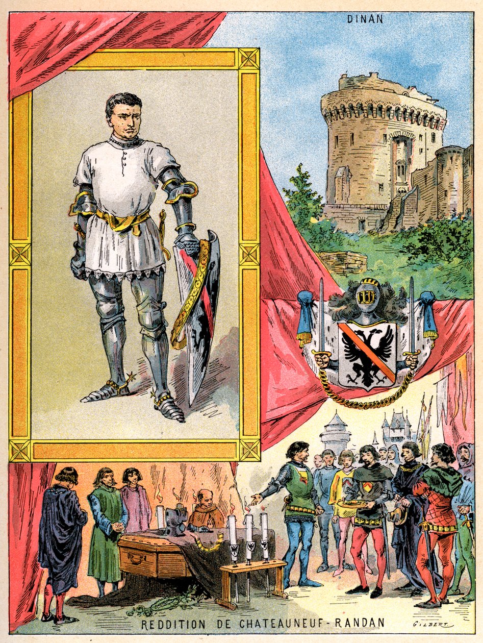 Bertrand du Guesclin, bretonsk riddare, 1898 av Gilbert