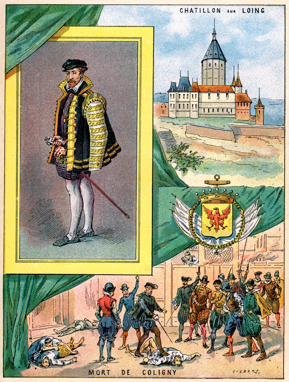 Gaspard de Coligny, amiral av Frankrike, 1898 av Gilbert