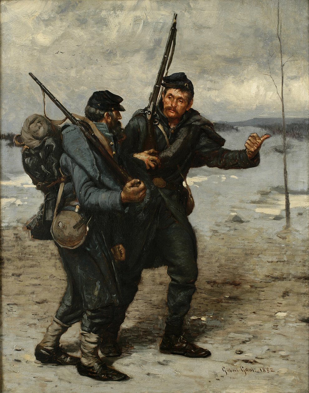 The Stragglers, 1882 av Gilbert Gaul